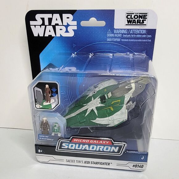 Star Wars Micro Galaxy Squadron SAESEE TINN'S JEDI STARFIGHTER #0140 - NIB - Picture 2 of 6